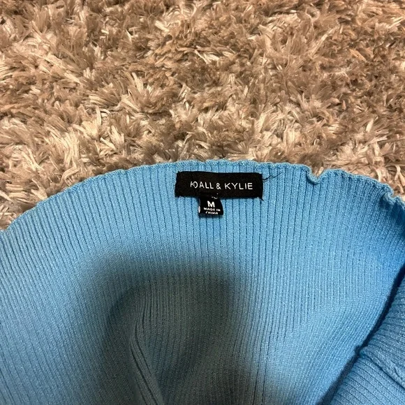 Pacsun blue sweater halter top - Picture 2 of 3